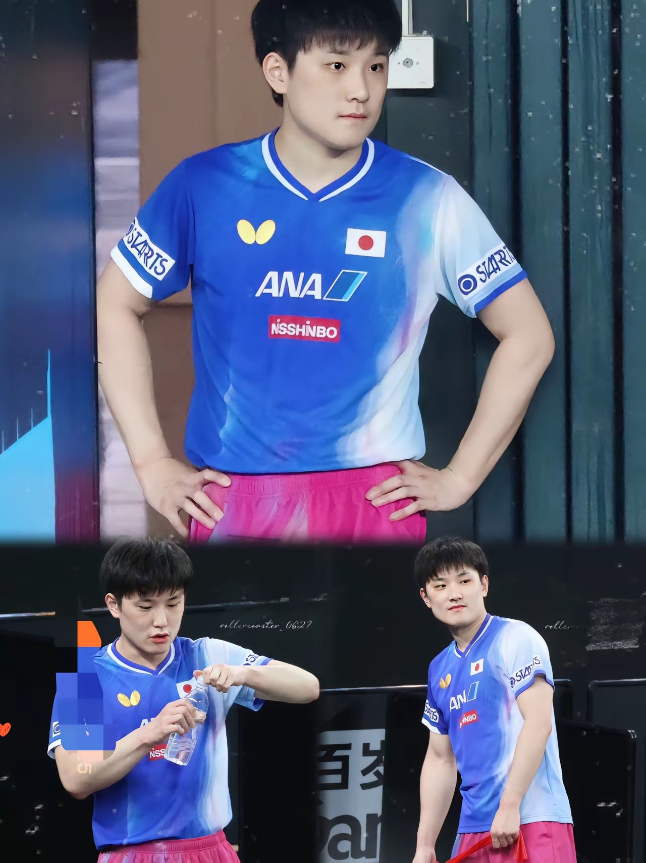 英国乒乓球队轻取比利时乒乓球队，张本智和统治全场